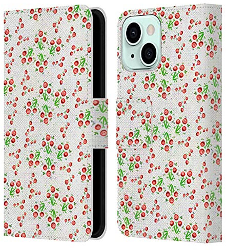 Head Case Designs Officially Licensed Grace Illustration Rose Bushes Lovely Floral Leather Wallet Case Compatible With Apple iPhone 13 Mini