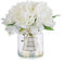 Fleurs artificielles blanches avec vase : petite table basse, décoration de salle de bain, pivoine, fleurs artificielles dans un vase, bureau, étagère, salon, table de chevet, décorations florales