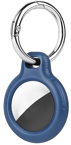 Ainiv Schutzhülle für AirTag, Hardcase Keyring Schutzhülle Kompatibel mit AirTags, Schutzhülle für Apple AirTags, Hülle Schlüsselanhänger Case, Leicht Cover mit Schlüsselanhänger