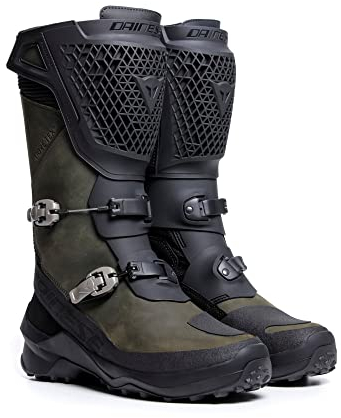 DAINESE Seeker Gore-Tex Stivali da moto (Black/Dark Green,44)
