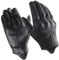 Harssidanzar Mens Winter Warm GoatSkin Leather TouchScreen Motorcycle Gloves GM041UK, Black (Fleece Lined), Size XS