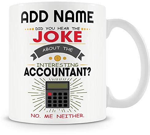 YINGD Personalisierte Tasse mit lustigem Witz für Buchhalter
