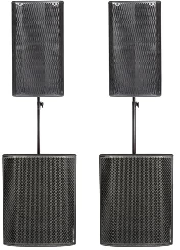 2X dB Technologies OPERA 12 1200W 12 Active Speakers + 2X dB Technologies SUB 618 18 Subwoofer + 2X Thor Speaker Pole