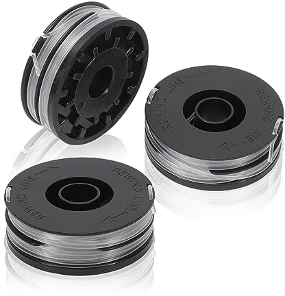 Konuooer Mäherspulen (3 Stück) Passend für Florabest Elektro Rasentrimmer Ersatzteile FRT 450 A1 FRT 430/10 FRT 430 FRT 500/8 Ersatz Spule Spule für Rasentrimmerr