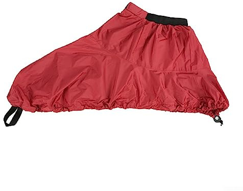 Kayak Deck Cover Gonna, Premium Impermeabile Kayak Canoa Barca Spraydeck Spray Deck Gonna Cockpit Copertura (Rosso S)