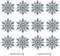 12 Pcs Christmas Snowflakes Festive Garland - 10CM Glitter Snowflake Christmas Hanging Decoration, Winter Wonderland Xmas Home Decor, Ice Blue