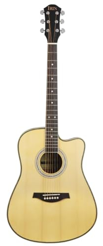 41-Zoll-Folk-Gitarre, Massivholz-Gitarre, Naturholz-Farbe Gitarre, Fichten-Panel-Gitarre, Hölzerne Gitarre, Einsteiger-professionelle Holzgitarre, Zupfinstrument, Gitarre
