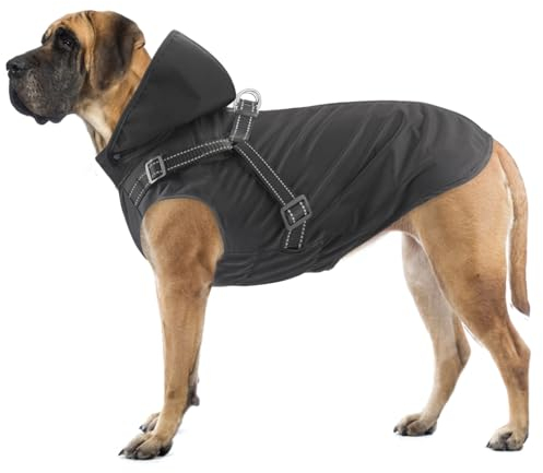 Mosucoirl Dog Raincoat & Hoodie - Waterproof, Reflective, Adjustable Rain Jacket for Small to Large Dogs & Puppies