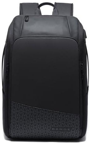 FANDARE 45L Expandable Travel Backpacks Weekender Carry On Backpack Flight-Approved Expandable Business Backpack with USB Charging Port College School Rucksack Men Women for 17.3 inch Laptop Black