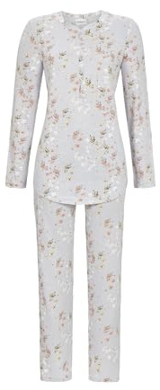 Ringella Pyjama mit Knopfleiste Größe 46, Farbe grau