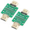 Cermant HDMI-Maleto-Buchse mit Test-PCB-Platine, 2,54 Pitch 19 Pins, Reparaturstecker, Lötdraht, für Elektronik-Reparatur, 2 Stück