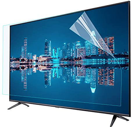 CEHJZQRPL Anti-Blaulicht-Displayschutzfolie für TV, 32-75 Zoll (1269 x 721 mm), blendfrei, Anti-Blaulicht/Anti-Kratz-Schutzfolie für LCD-, LED-, OLED- und QLED-4K-HDTV (58 Zoll (147,3 cm)