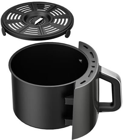 Cestello di ricambio per friggitrice ad aria e vassoio per Ninja AF161, accessori per friggitrice ad aria per Ninja AF150 e AF161, cestello antiaderente per friggitrice ad aria con coperchio per Ninja