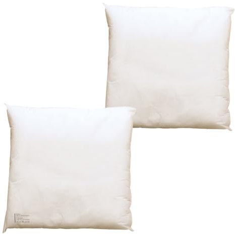 Kissenfüllungen 2er Set 30x30 cm - Weiche Kisseninletts, Waschbare Füllkissen mit Polyester-Füllung - Perfekt für Sofa-, Deko-, Zier- & Schlafkissen - Quadratische Innenkissen mit Polsterfüllung