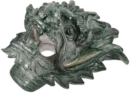 ADOCARN Dragon Head Fountain Outdoor Wall Water Feature Sprayer Garten Wandbrunnen Naturstein Gartenornament Für Elegante Villen Und Entspannende Atmosphäre