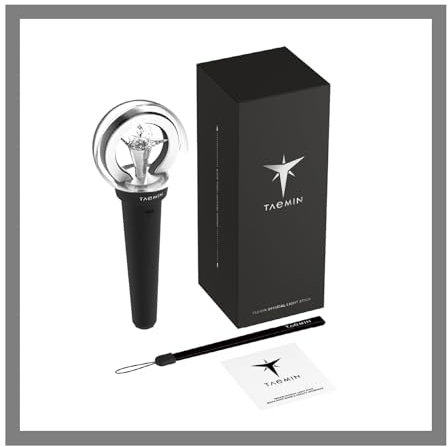 SHINee TAEMIN 2024 Lightstick Fanlight World Tour Ephemeral Gaze Official MD Outbox+1ea Light Stick+1ea Strap+1ea QSG+Tracking Sealed Fan Light