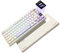 YUNZII AL80 Wireless Mechanical Keyboard, Full Aluminum CNC, Smart LCD Display, Hot Swappable Gasket Mount 75% Layout with Knob, BT/2.4G/USB-C,QMK/VIA Support for Win/Mac (beige, cocoa cream v2)