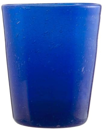 Memento Set 6 bicchieri acqua in pasta di vetro 300cc (Blu)