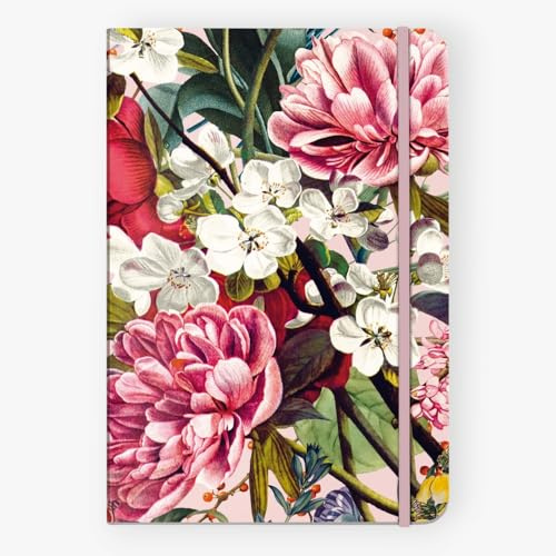 CEDON Notizbuch A5 Softcover mit Farbschnitt, Blumengruss