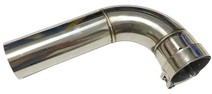 Auspuffblenden Das Autozubehör Das Auspuffrohr Edelstahl 90 Grad Wenderohr Der Schalldämpfer Ist Mit Dem Ellenbogen Verbunden Endrohrblenden(45mm-48mm)