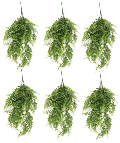 Leaf Artificial Hanging Plants Multipacks Fire Resistant UV Resistant, 6 X 85cm Green Pothos