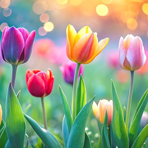 Braun & Company Frühlingservietten Osterservietten 33x33 cm – 3-lagig, 20 Stück | Farbenfrohe Papierservietten mit Osterhase Eier Blumen Motiv | Ideal für Oster Deko Tischdeko Frühling (1211-26301)