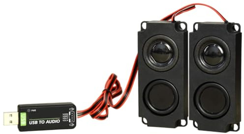Riven USB Sound Card with 8 5W Speaker Compatible with Jetson Nano, USB to Audio Adapter Support Recording and Playback