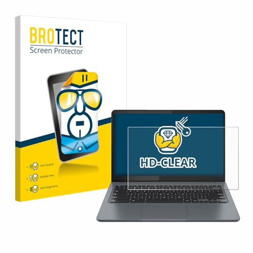 BROTECT Schutzfolie für Lenovo IdeaPad Slim 3 Chromebook Gen 8 14 | Transparenter Displayschutz Made in Germany Klare Displayschutz-Folie Clear Einfache Montage Case-Friendly Displayfolie