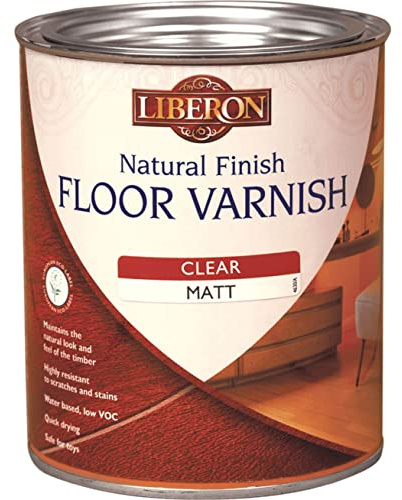 Liberon FVWNCS25L 2.5L Natural Finish Floor Varnish - Clear Satin