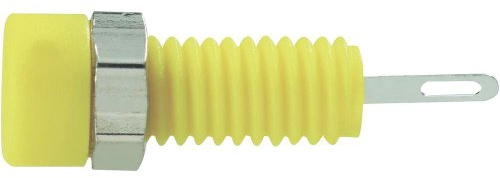 Mini-Buchse MBI 1 Ø der Pins: 2 mm, SKS Hirschmann CO MBI 1 935980169, Gelb, 1 Stück