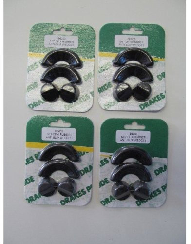 Drakes Pride Rubber Anti Slip Bowling Wedges 4 Packs of of 4