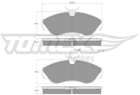 Procodis Frankreich PF1173 Bremsbelagsatz, Scheibenbremse