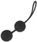 JOYDIVISION Joyballs Trend-DUO Black, Originale Liebeskugeln in tief-schwarz, Beckenbodentrainings-Kugeln aus Silikomed