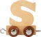 Buchstabenzug | Wunschname zusammenstellen | Holzeisenbahn | EbyReo® Namenszug aus Holz | personalisierbar | auch als Geschenk Set (Buchstabenzug S)