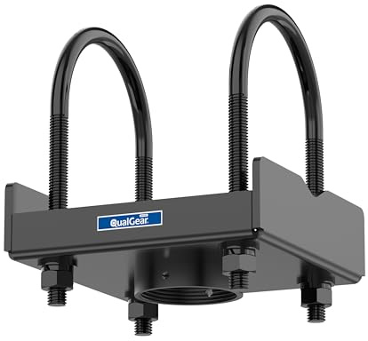 QualGear QG-PRO-PM-TCA-B Pro-AV Truss Ceiling Adapter for 1.5 Npt Threaded Pipe Projector Accessory , Black