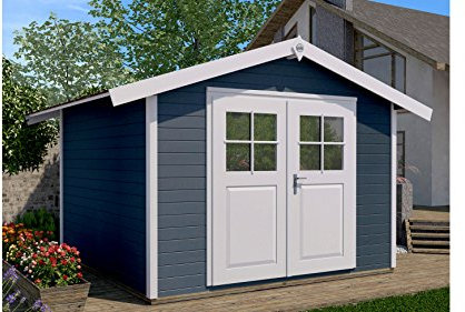 Weka 122.3030.46001 Gartenhaus Größe 5, Anthrazit, 380 x 320 x 249 cm