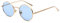 Inlefen Runde Metallrahmen Gläser Vintage Kreis Sonnenbrille für Männer und Frauen