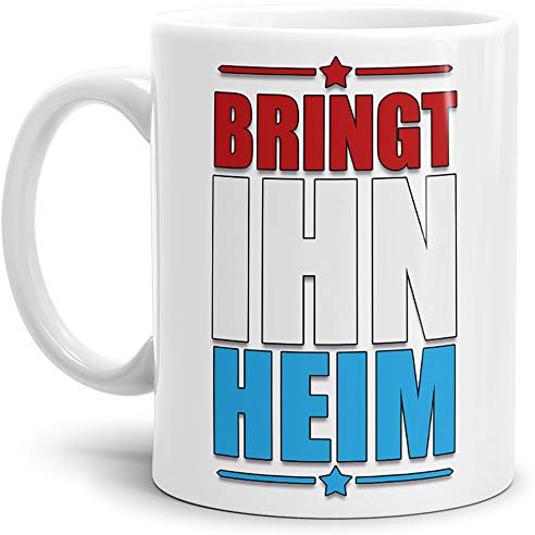 Fan-Tasse Bring Ihn Heim Luxemburg-Tasse Zum Fussball/Weltmeisterschaft/WM/Mug/Cup/Tor/Weiss