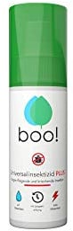 boo! Plus - Extra Starkes Insektenspray - Insektenschutz als Spray gegen Mücken, Milben, Bettwanzen etc - Insektizid auf Wasserbasis - Langzeitwirkung von bis zu 3 Monaten - 100 ml