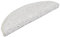 vidaXL 15x Stufenmatte Halbrund rutschfest Stufenmatten Treppenmatten Treppenteppich Stufenschoner Treppenschoner Treppenschutz Matte Weiß 56x17x3cm