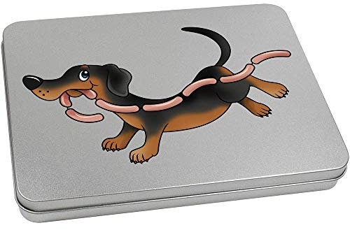 Azeeda 'Sausage Dog' Storage Tin - 220mm (TT00111949)