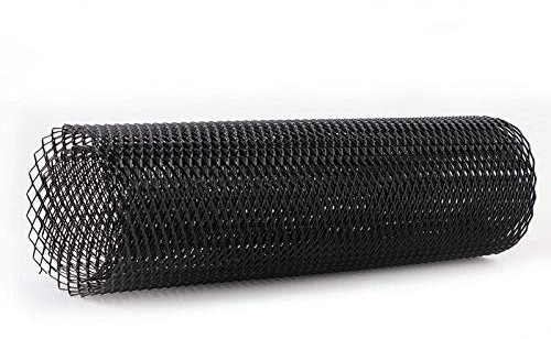 Candeon Rejilla de coche 6x12mm Aleación de aluminio Rejilla de coche Malla Red Rejilla Cuerpo Parachoques Parrilla rombal Universal