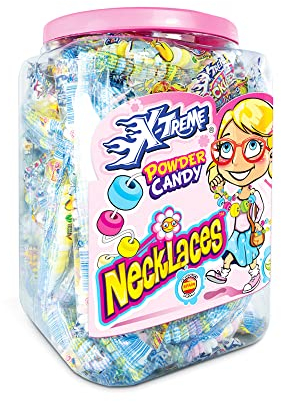 JohnyBee Zuckerperlenketten | 70 einzeln verpackte süße Ketten | 70 Stk. x 17g = 1,19 Kg