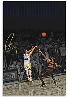 GNKIO Steph Curry Wandkunst Hd Print Movie Poster Dekorative Malerei Leinwand Wandkunst Wohnzimmer Schlafzimmer Malerei 12x18inch(30x45cm)