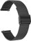 Aliwisdom Universal Ersatzarmbänder für Smartwatch 18mm 20mm 22mm, Smartwatch Zubehör Uhrenarmband Ersatz Watch Strap Edelstahl Metall Mesh Ersatzarmband Schnellverschluss Armband (20 mm, Schwarz)