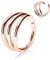 hengkaixuan 20G Creolen Nasenringe Creolen 316L Triple Stacked Conch Piercing Schmuck Roségold Septum Ohrstulpenring Helix Clicker Hinged Segment Ring Unisex Creolen Septum Piercing Schmuck 8mm