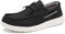 Bruno Marc Men's Slip-on Canvas Loafers Casual Boat Shoes,Size 10,Black,SBLS223M