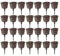 100 PCS Bonsaï Boîte D'engrais Bonsaï Panier D'engrais Réutilisable En Plastique Jardin Outil Couverture Boîte Panier Pots Plante Cultiver Engrais Conteneur Boîte pour Fleur Plante(4 * 6 cm)