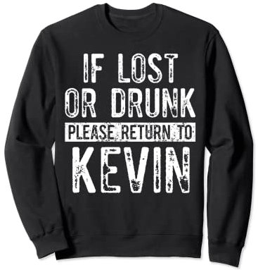 Lustiges Namensschild My Name Is Kevin Sweatshirt