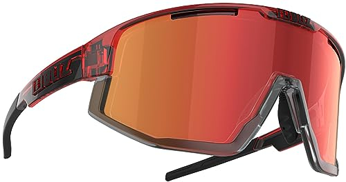 Bliz Fusion Sportbrille, transparent red-brown w red mu